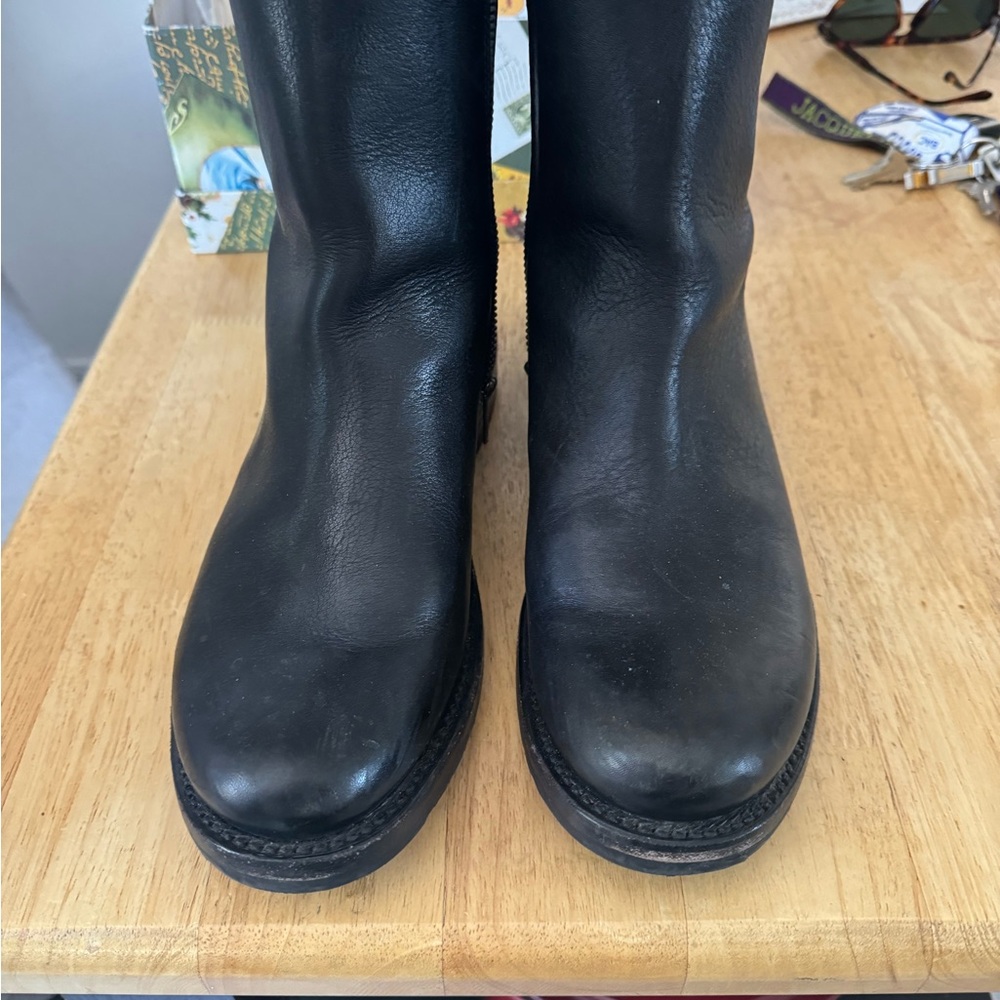 Frye boots!! Gently worn-black and comfortable for every day wear.